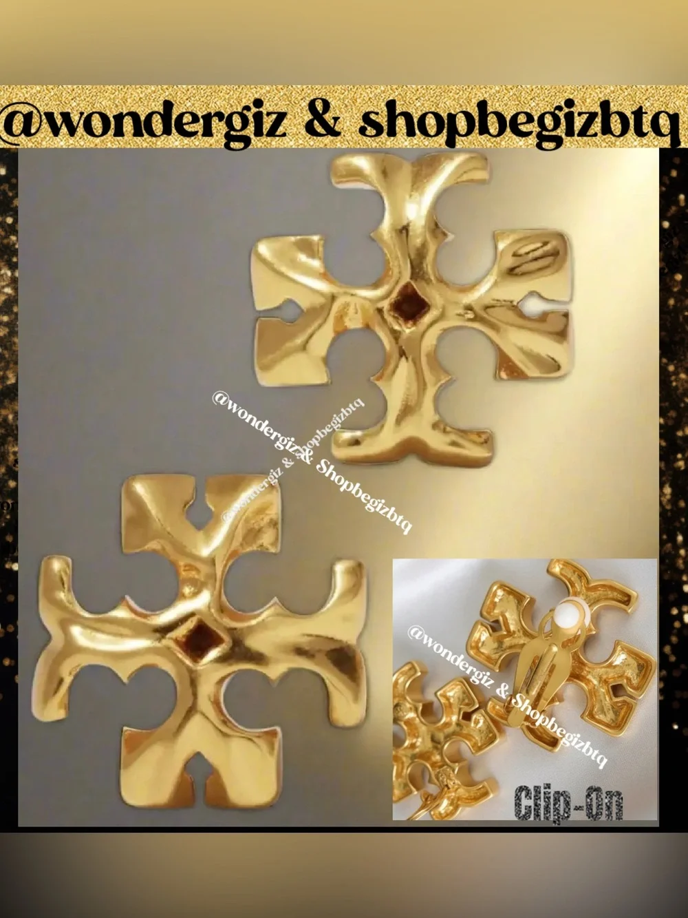 🔥🔥Authentic Designer Clip-On Earrings At Awesome Prices To Buy Now & Save Firm